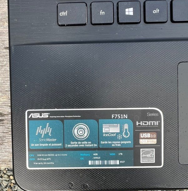 Asus F571N